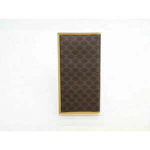 Celine Wallet Brown Long Macadam